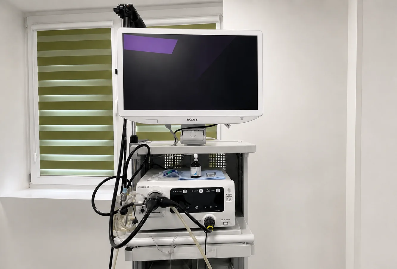 Wieża endoskopowa w pracowni endoskopowej GASTRO-MAR-MED